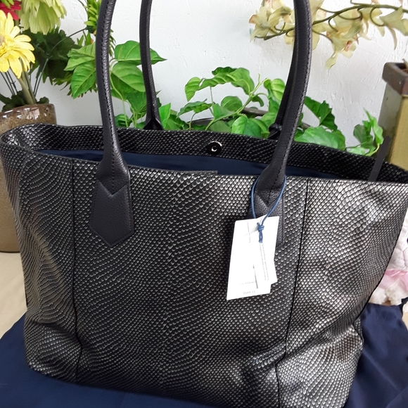 Cole Haan Mila Pewter Black Purse & White Wallet  - Picture 4 of 6